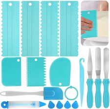 12PCS Cake Decorating Scraper & Spatula Set – Icing Smoother & Tools Kit