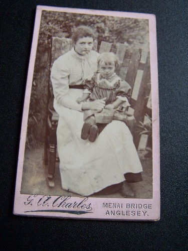 Cdv woman girl nellie - girl,