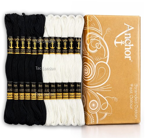 White black anchor cross - anchor,