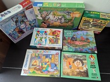 7 X Puzzle Jigsaw Bundle For Ages 3+ Disney Frozen Jungle Book Winnie The Pooh