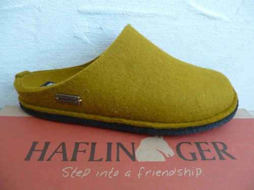 Haflinger slippers yellow felt - slippers,