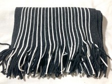 BLACK WHITE & GREY MARKS AND SPENCER MENS SCARF * UK/EUR ONE SIZE