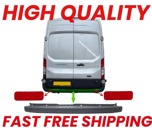 Rear black bumper - rear,