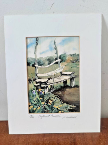 Framed signed and - framed, numbered