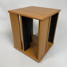 Wooden Rotating CD Storage