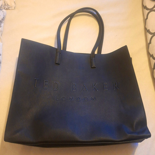 Ted baker black logo faux - baker,