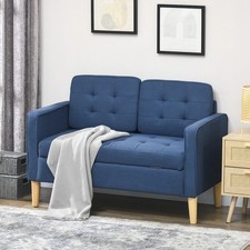 HOMCOM Compact 2 Seater Sofa