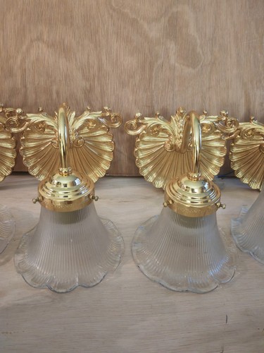 Art nouveau wall lights - x,