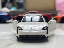 Porsche Taycan White Model Car