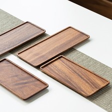 Rectangle wooden tea tray - wooden,
