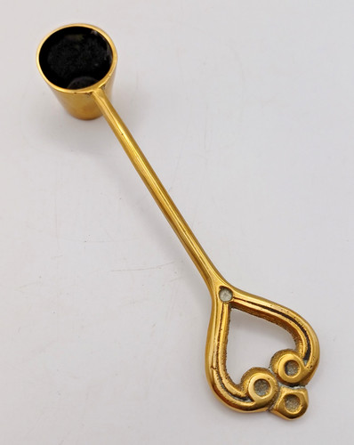 Brass scoop spoon art nouveau - scoop,