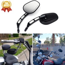 Black Motorcycle Rearview