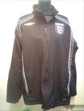 THE FA REFEREE UMBRO FULL ZIP VINTAGE TRACKSUIT TRACK TOP JACKET - LARGE 
