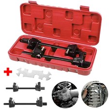 2PCS Car Coil Spring Compressor Heavy Duty Tool Suspension Clamp Kit With Case