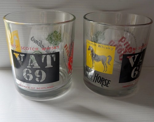 Vintage vat whiskey glasses - vintage, 69