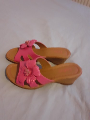 Pink summer mules - summer, 4