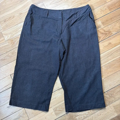 Bhs brown linen blend cropped - blend,