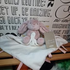 Mamas & Papas Pink Bunny White