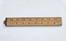 Vintage Folding Boxwood Ruler