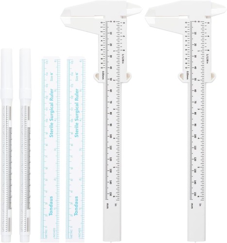 6pcs eyebrow mapping tools - 6pcs,