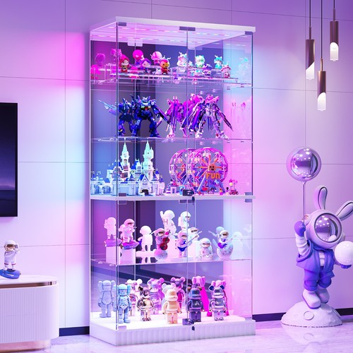 Tier glass display cabinet - 5-tier,