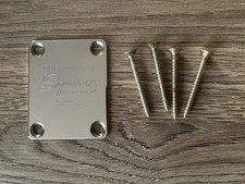 Squier by Fender 20th Anniversary 2002 Stratocaster / Strat Neck Plate w Screws.
