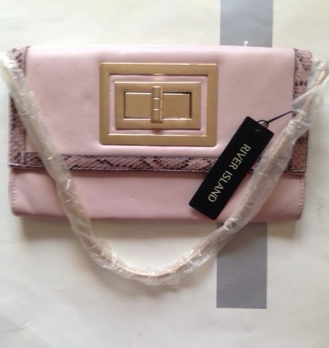 River island pink faux - river,