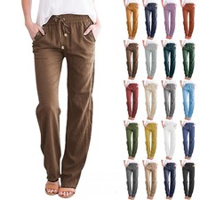 Lady Casual Elastic Waist