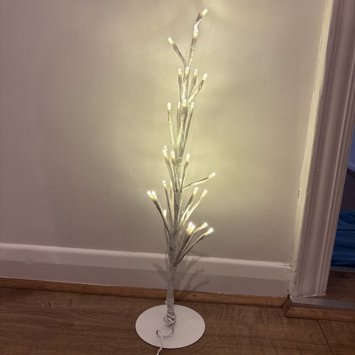 50cm white led birch - led, twig
