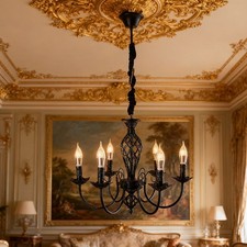 6 Lights Lampshades Ceiling