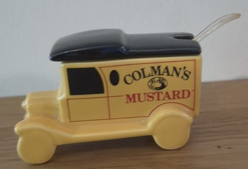 Ceramic colman mustard pot - ceramic,
