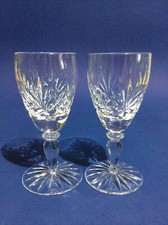 Crystal Glass 2 x Hand Cut