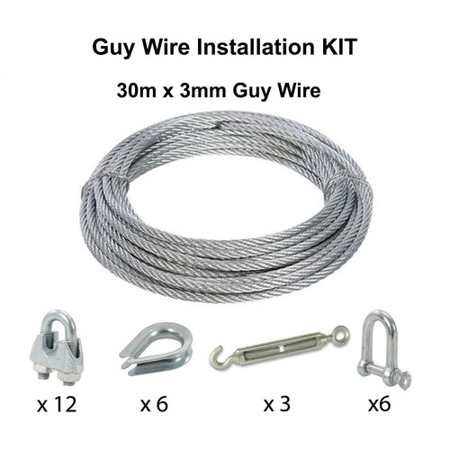 Guy wire kit 30m woodburner - guy,