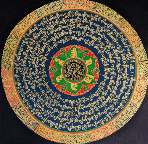 Tibetan thangka painting - tibetan,