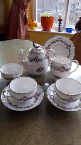 Crown staffordshire china tea - staffordshire,
