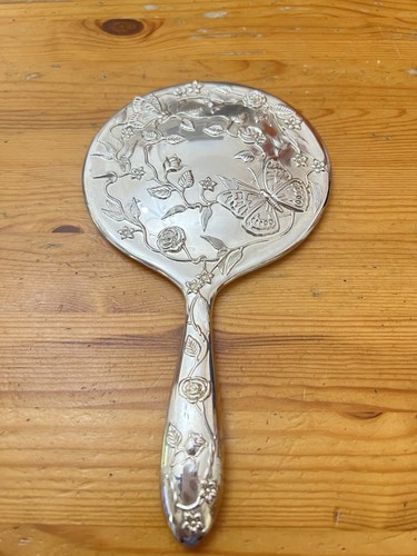 Vintage silver plated handheld - vintage,