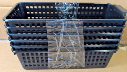 Plastic storage baskets black - storage,