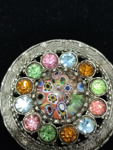 Vintage millefiore round - vintage,