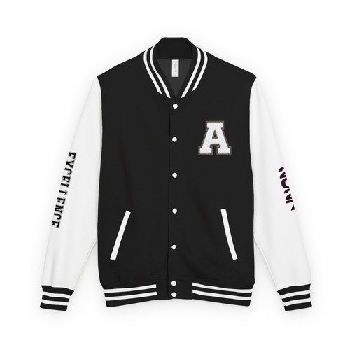 Heavyweight letterman jacket