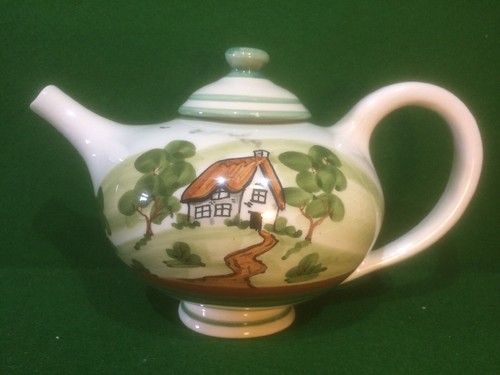 Bovey tracey pottery tea pot - pottery,
