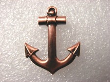 Anchor pin badge. 3D Antique