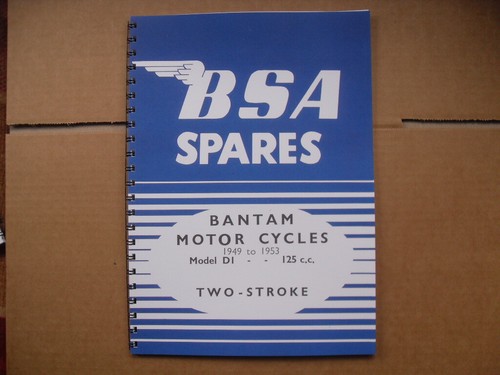 Bsa bantam 125 parts book - bantam,