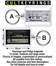 Roland Synthesizer keyring / fridge magnet - TB303, TR808, TR909, A01, SH101