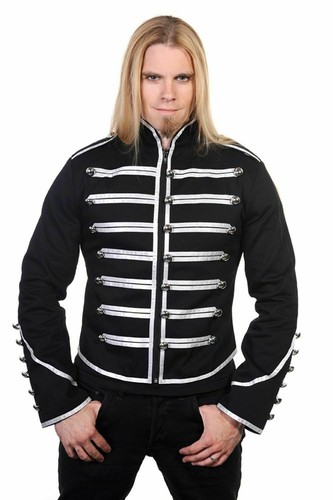 Military drummer jacket black - military,