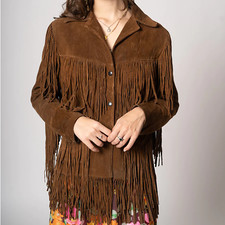 Women's Fringe Suede Leather