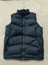 Mens Timberland Gilet Goose Down Waterproof Bodywarmer Puffer Quilted Navy Large