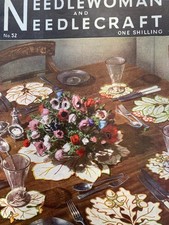 Needlewoman & Needlecraft No. 52 with Fairy Embroidery Transfer Knitting Crochet
