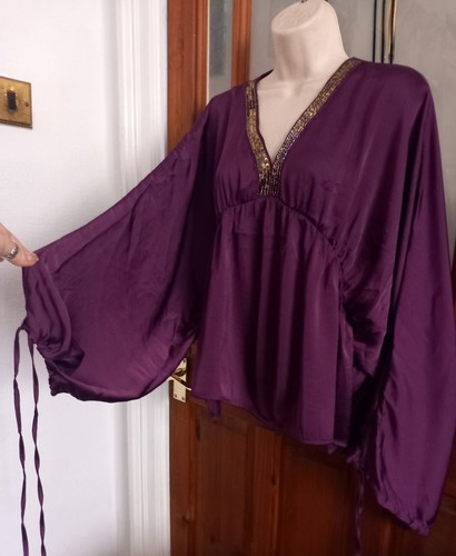 Vtg look silky beaded - vtg,