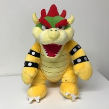 Bowser Build-A-Bear Plush Super Mario Bros Nintendo 16" Soft Toy Cuddly Stuffed