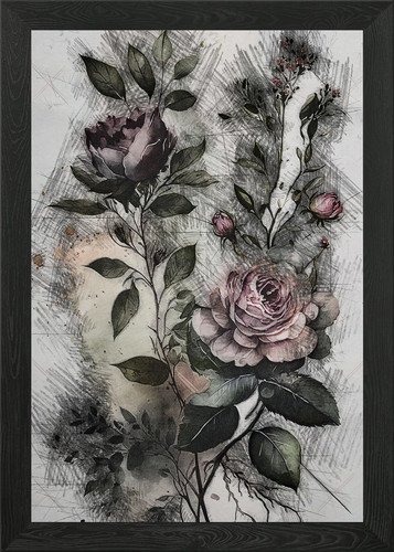 Beautiful floral framed wall - beautiful,